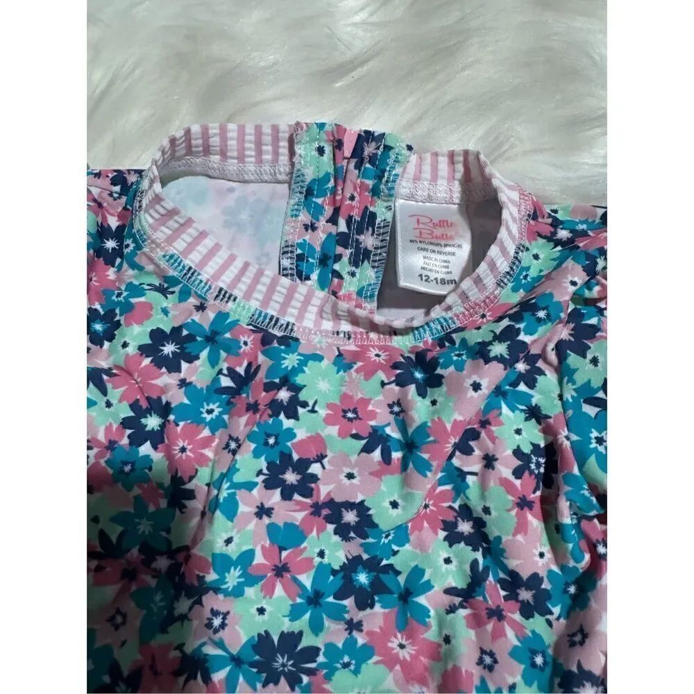Ruffle Butts long sleeve swim wear 12-18 months